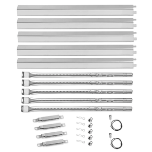 Grill Replacement Parts for Charbroil Performance 5 Burner 463448021 463450022 463451022, 4 Burner 463365021, 463366022 463352521, G3250002W1 Heat Plate, G3272100W1 Burner, Igniter, Crossover Tube
