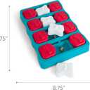 Outward Hound by Nina Ottosson Dog Brick Treat Puzzle Enrichment Toy, Level 2 Intermediate Game, Blue