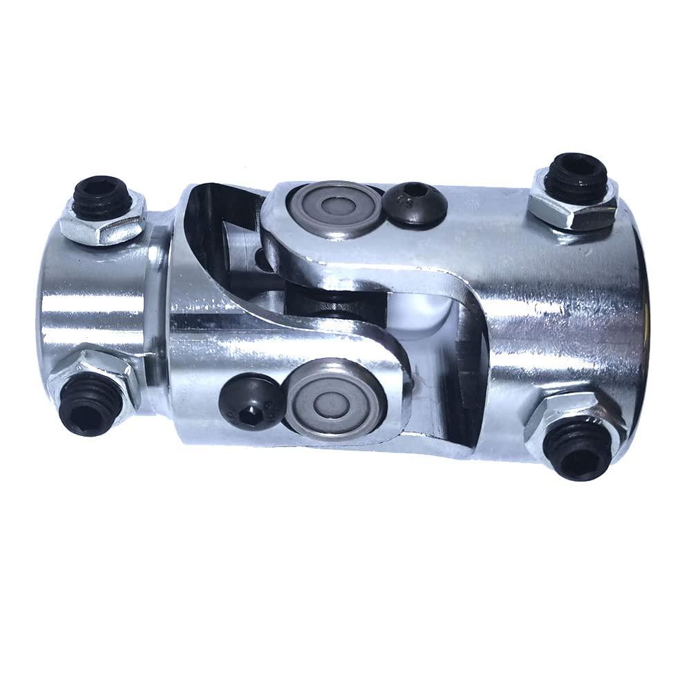 1pc 1" DD X 3/4" DD Chrome Universal Steering Shaft U Joint Coupler Universal Coupling UC009