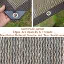 Shade Sail Sun Shade Cloth 6'6"x9'9" Rectangle Outdoor Canopy Outside Sunshade Awning Cover Privacy Screen Net UV Block for Patio Pergola Gazebo Porch Backyard Lawn Garden Outdoor Activities