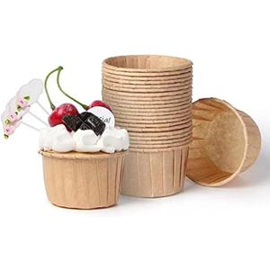 Brown Cupcake Liners, Standard Size 200pcs Muffin Baking Liners, Heavy Duty Oil-proof Wrappers for Wedding,Birthday,Party,Christmas Cupcake Gift for Valentine's Day