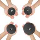 Skyflame 5 Inch Ceramic Fire Balls, Set of 6 Round Fire Stones Set for Indoor and Outdoor Fire Pits or Fireplaces Accessory, Black