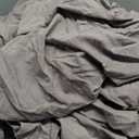 MooMee Bedding Sheet Set 100% Washed Cotton Linen Like Textured Breathable Durable Soft Comfy (Solid Brown, King)