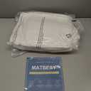 MATBEBY Twin XL Mattress Pad - Cooling Breathable Mattress Topper, Quilted Fitted Mattress Protector, Pillow Top Mattress Cover with 8-21" Deep Pocket, Soft, Machine Washable, White, Twin Extra Long