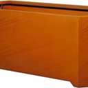 Corten Steel Planter Box-32"x15"x15"-Large Rectangular Planters For Outdoor Plants, Heavy Duty Rustic Tall Planter With Raised Support Feet For Patio, Deck, Garden, Yard, Drain Holes, Easy Assembly