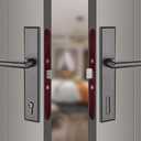 2 Point Bolt Mortise Lock Body, Pella Storm Door Lock Replacement, 2-1/ 2" Handle PZ, Red