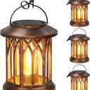 WdtPro Solar Lanterns Outdoor Hanging 4 Pack, Upgraded Bright Solar Lantern Lights Outdoor Waterproof, Solar Powered Lantern Over 12Hrs for Outside Garden Yard Patio Decor (Copper)