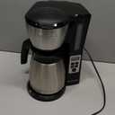 BLACK+DECKER 12 Cup Thermal Programmable Coffee Maker with Brew Strength and VORTEX Technology, Black/Steel, CM2046S