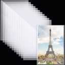 Henoyso 12 Pcs Poster Protector Sleeves 16 x 20 Inch, Clear Plastic Poster Sleeves Frame, Waterproof Rigid Print Sheet Protectors for Art Portfolio Storage, Wall Display, Magazines, Photos, Papers