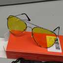 livho Sunglasses for Men Women Aviator Polarized Metal Mirror UV 400 Lens Protection, Yellow
