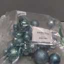 Senjie Green Shatterproof Christmas Ball Ornaments, 32 Pcs, Plastic, Wedding & Christmas, Hanging