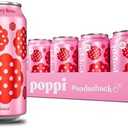 Poppi Sparkling Prebiotic Soda Beverage with Apple Cider Vinegar, Seltzer Water and Fruit Juice, Raspberry Rose Flavor, 11 oz, Pack of 11, Packaging May Vary  BB Dec 10, 2026
