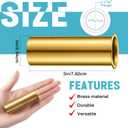 Yaocom 2pcs 1 Inch Drain Pipe Flaring Tool and Brass Drain Pipe Set Boat Drain Pipe 3 x 1 Inches Boat Drain Plugs for Marine Plumbing Replaces Water Marine Transom
