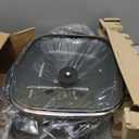 Elite Gourmet EG-6203# Extra Deep 16"x13"x3.2" (10.5Qt.) Scratch Resistant, Easy Pour Spout Dishwasher Safe, Non-stick Electric Skillet with Glass Vented Lid, Adjustable Temperature, Black