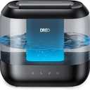 Dreo Humidifiers for Bedroom, 4L Top Fill for Large Room, 36H Runtime, 28 dB Quiet Supersized Cool Mist Air Humidifier for Baby Nursery, Plants, Indoor, Night Light, Easy to Clean & Fill, Black