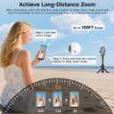Vlog Selfie Monitor Screen, Back Camera Monitor Screen for iPhone, Wireless Magnetic Phone screen mirroring with Bluetooth Remote Speaker for YouTube Live Stream TikTok, Compatible with iPhone Android