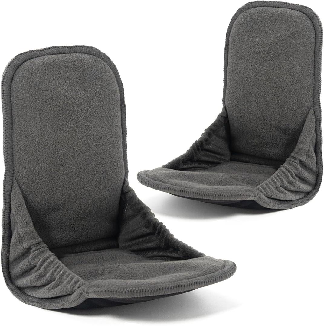 Oiomniv 2pcs Men's Reusable Incontinence Pads Ultra Soft Fleece, Highly Absorbent, Leak-Proof, Washable Pads for Discreet Protection