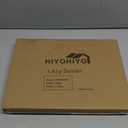 HIYOHIYO Clear Lazy Susan Organizer for Refrigerator Rectangular Fridge Turntable Organizers and Storage Pull Out & 360Rotating for Cabinet, Pantry, Kitchen, Table, Bathroom (1-Pack 13.7"x10.2")