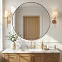 ANDY STAR Champagne Bronze Mirrors, Large Round Mirror, 40 Inch
