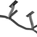 Ceiling Mount Pull Up Bar with Reversible Risers for 16 and 24 Inch Joists with Optimum Grip Spacing by Ultimate Body Press