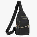 Small Sling Backpack Cross Body Bag Sling Bag Fanny Packs for Women Trendy - Black