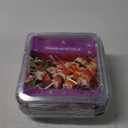 (35 Pack) 8x8 Square Aluminum Baking Cake Pans with Clear Plastic Lids - Foil Pans with Lids - Disposable Food Containers Great for Cooking, Heating, Storing, Prepping Food