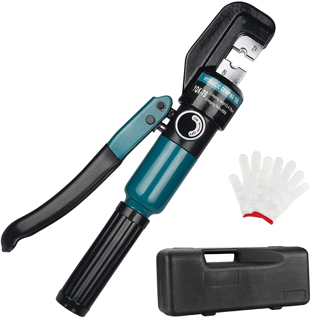 Steel DN Mate Hydraulic Crimping Tool with 9 Harden Dies for Stainless Steel Cable Railing 1/8" 5/32" to 3/16" Hydraulic Crimper, DC01 Battery Cable Crimper Tool Steel DN Mate Hydraulic Crimping Tool with 9 Harden Dies for Stainless Steel Cable Railing 1/8" 5/32" to 3/16" Hydraulic Crimper, DC01 Battery Cable Crimper Tool