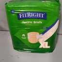 FitRight Adult Diapers, Extra+ Heavy Absorbency, XL (Waist Size 56in-64in), 80 Count, OptiFit Incontinence Briefs for Men and Women, Disposable, Moisture-Wicking, Leak Protection,