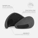 Ostrichpillow Go Neck Pillow, Travel Pillows for Airplanes, Premium Memory Foam Travel Pillow, 360 Ergonomic Design, Asymmetrical Sides, Travel Bag Included, Washable Modal Cover