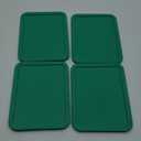 Replacement Lids fit Pyrex 6-Cup Glass Food Storage Container Bowls, (8.75 x 6.75-Inch) Plastic Rectangle Lids Covers for Pyrex 7211-PC, Airtight & Leakproof (4-Pack, Turquoise)