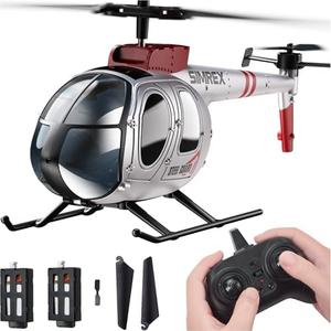 SIMREX RC Helicopter, Remote Control Helicopter Toy for Kids & Beginners, Altitude Hold, 2 Speeds,2 Batteries, Gift for Kids Boys Girls