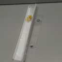 Evron Acrylic Floating Shelves – 2-Pack White Wall Shelf for Bathroom, Bedroom, or Kitchen – Easy Installation with Adhesive (No-Drill) or Screws (Drill Required) – 13.8" Modern Rack (White 2 Pack)