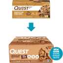 Quest Nutrition Chocolate Chip Cookie Dough Protein Bars, High Protein, Low Carb, Gluten Free, Keto Friendly, 12 Count (EXP 04/18/26)