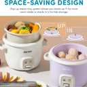 AROMA CoreCoat Rice Cooker with Pop-Up Food Steaming Basket (4 Cups Cooked, 2 Cups Uncooked, 1 Qt) (Lilac)