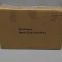 Stainless Steel Litter Box | XL Enclosed Cat Litter Boxes with Lid for Big Cats | High Sided, Anti-Urine Leakage | Non-Stick Bottom & Includes Litter Mat & Metal Scoop (Silver Gray)