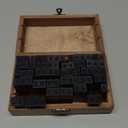 UCEC 70pcs Alphabet Stamps for Clay, Rubber Letter Stamps for Crafting, Wooden Letter Number and Symbol Stamp Set for Scrapbooking Supplies DIY Craft Card Making (Roman)