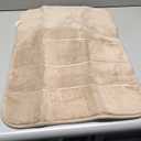 Yimobra Memory Foam Bath Mat, Super Soft Absorbent Bathroom Rug Non Slip, Quick Dry, Machine Washable Floor Carpet for Tub Shower, Home Decor Accessories, 24x17, Beige