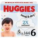 Huggies Snug & Dry Diapers - Size 6 - 144ct