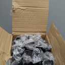 Double Curtain Rod, 1 Inch Black Extra Long Dual Curtain Rods 72 to 144 Inch with Aluminium Modern End Cap Finial, Adjustable Heavy Duty Window Treatment Rods, Telescopic Metal Double Drapery Pole Set