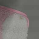 Cute Flower Bath Mat, Non-Slip TPR Backing Ultra Soft Microfiber Bathroom Rug, Machine Washable Absorbent Bath Rug for Tub Shower Sink Bedroom Dorm Restroom Toilet(Pink, 24x16 Inch)