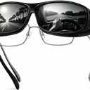Polarized Sunglasses for Men Women, Lightweight Fit Over Glasses Driving Sunglasses for Outdoor Sports Fishing
