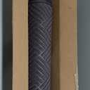 Smiry Front Door Mat Outside Entrance, Heavy Duty Outdoor Indoor Natural Rubber Doormat, Non Slip, Trap Dirt and Moisture, Easy Clean, Low Profile Patio Porch Entryway Mat, 35x23, Grey