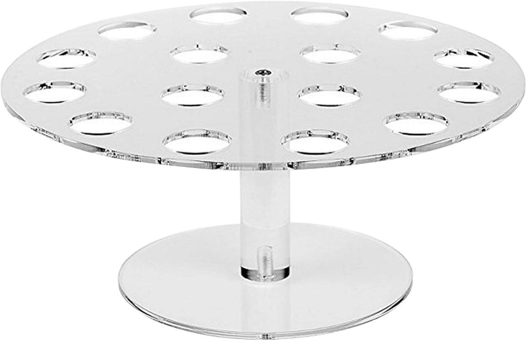 Ice Cream Cone Holder, 16 Holes Acrylic Stand for Displaying Waffle Cones, Cupcakes, Hand Roll Sushi, Popcorn, Food Display Stand for Party Birthday Wedding Christmas