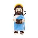 Jesus Plush Doll Jesus Plushie Stuffed Toy Christian Stuff Religious for Kids Christening Easter 14.2" (Blue)