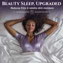 SLEEP SANCTUARY Satin Sheets King Size 4 Piece Luxury Silky Bed Set, Softer Than Silk, 15" Deep Pocket, Cooling & Wrinkle-Free, Moisture-Wicking & Breathable for Hair & Skin (White)