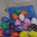 Egg Shakers Musical Instruments for Babies- 20Pcs Musical Maracas Percussion Instrument (10 Colors) Easter Egg Plastic Egg Shakers Kids Toys