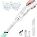 Auloea Wireless Mini Car Vacuum Cleaner(400g) Portable Rechargeable,Handheld Vacuums, Mini but Mighty Dust Busters Cordless Rechargeable,Hand Held Vac for Car/Desk V06/white