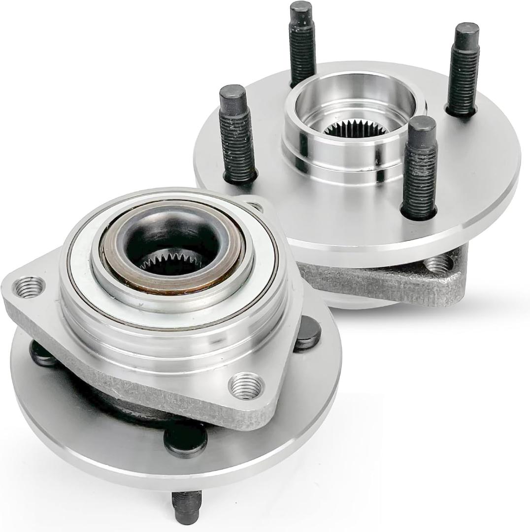 Pair 513205 Front Wheel Bearing Hub Assembly Compatible with Chevy Cobalt 2005-2010, Pontiac G5 2007-2010, Pursuit 2005-2006, for Saturn Ion 2003-2007, 4 Lugs Non-ABS (OE Size)