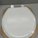 Mayfair NextStep2 Toilet Seat with Built-In Potty Training Seat, Slow-Close, Removable that will Never Loosen, Round, White