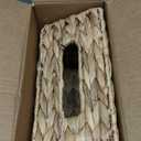 Water Hyacinth Hand Towel Box Cover Compatible with Disposable Paper Hand Towels, Wicker Paper Towel Holders, Hand Towel Holder for Bathroom, Car, Tabletop, by YANGQIHOME